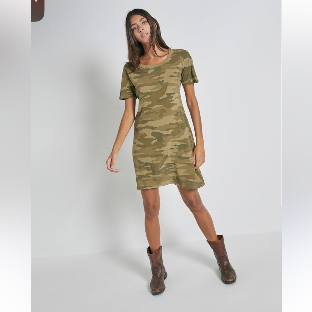 Current Elliott camo shirt dress